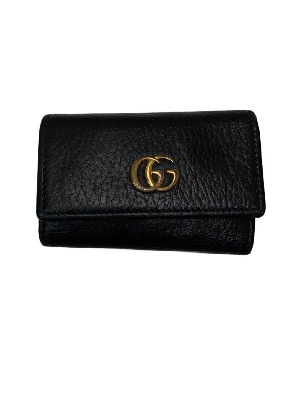 Gucci Key Case Wallet Leather Black
